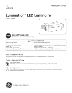 GE Lumination LED Lighting Fixtures TSMTL Series Luminaire