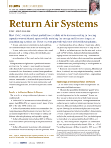 Return Air Systems - Taylor Engineering