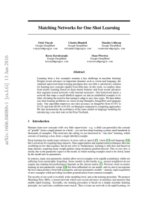 Matching Networks for One Shot Learning