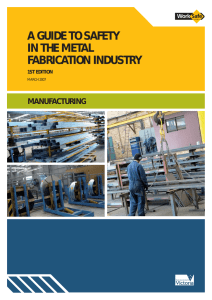 a guide to safety in the metal fabrication industry