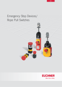 Emergency Stop Devices/Rope Pull Switches - Euchner-USA