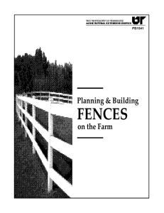 Planning and Building Fences on the Farm