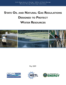 state oil and natural gas regulations designed to protect water