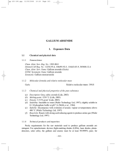 Gallium Arsenide - IARC Monographs on the Evaluation of