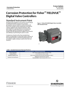 Corrosion Protection for Fisher ™ FIELDVUE ™ Digital Valve