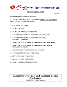 Manufacturers of Bare and Insulated Copper Conductors