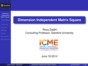 Dimension Independent Matrix Square