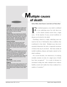 Multiple causes of death