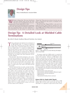 Design Tips Design Tip: A Detailed Look at Shielded Cable