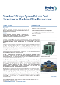 Stormbloc® Storage System Delivers Cost Reductions for Cumbrian