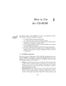 How to Use the CD-ROM - University of Michigan