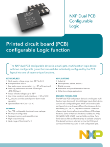 Printed circuit board (PCB) configurable Logic function