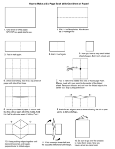 Make a six-page book out of one sheet of paper!