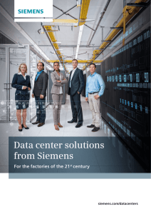 Data center solutions from Siemens
