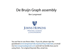 De Bruijn Graph assembly