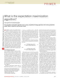 What is the expectation maximization algorithm?