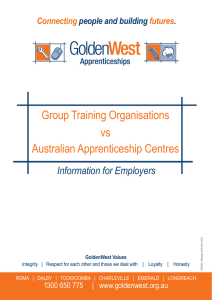 Group Training Organisations vs Australian Apprenticeship Centres