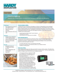 Checkweighing - Hardy Process Solutions