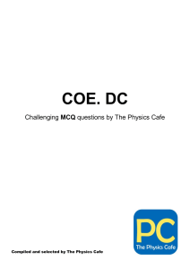 COE. DC - Physics Cafe