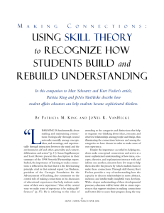 Using Skill Theory to Recognize How Students Build and Rebuild