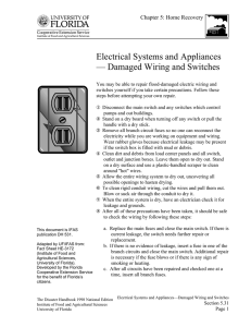5.31 - Electrical Systems and Appliances