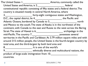The United States 1. America, commonly called the United States