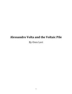Alessandro Volta and the Voltaic Pile