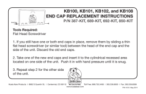 End Cap Installation Instructions