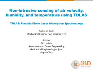 Non-intrusive sensing of air velocity, humidity, and temperature