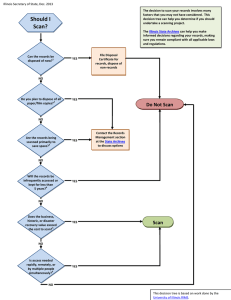 Decision Tree for Scanning Projects