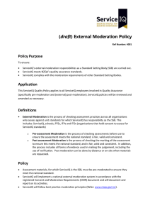 External Moderation Policy