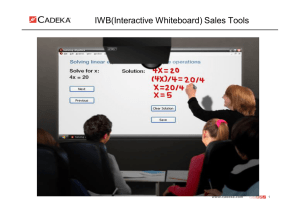 IWB(Interactive Whiteboard) Sales Tools