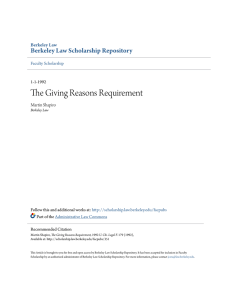 The Giving Reasons Requirement