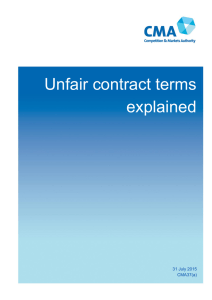 Unfair contract terms explained