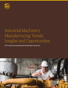 Industrial Machinery Manufacturing: Trends