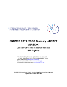 Release Documents - SNOMED CT Document Library