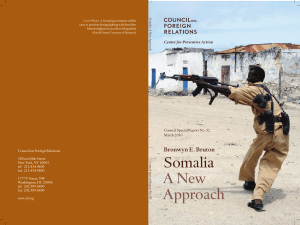 Somalia A New Approach - Council on Foreign Relations