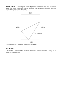 PROBLEM 21 : A rectangular piece of paper is 12