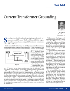Current Transformer Grounding