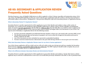 Secondary Review - Drive California