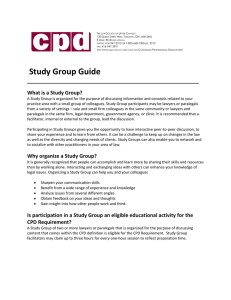 Study Group Guide - The Law Society of Upper Canada