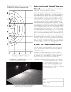 “full-cutoff” luminaires Kurtzon`s Wet Lock 836 Series Luminaire