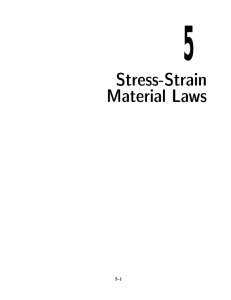5 Stress-Strain Material Laws
