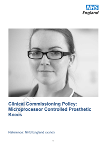 Clinical Commissioning Policy: Microprocessor Controlled