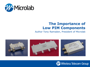 The Importance of Low PIM Components
