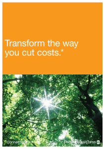 Transform the way you cut costs.