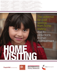 The potential for cost savings from home visiting due to reductions in