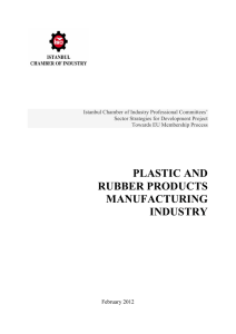PLASTIC AND RUBBER PRODUCTS MANUFACTURING INDUSTRY