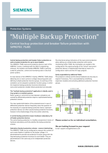 Multiple Backup Protection