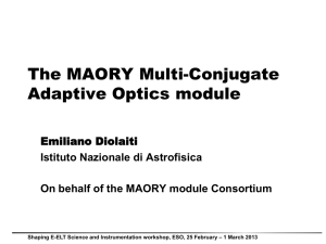 The MAORY MCAO module for the E-ELT